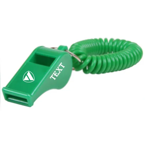 Security Whistle Coiled Wristband